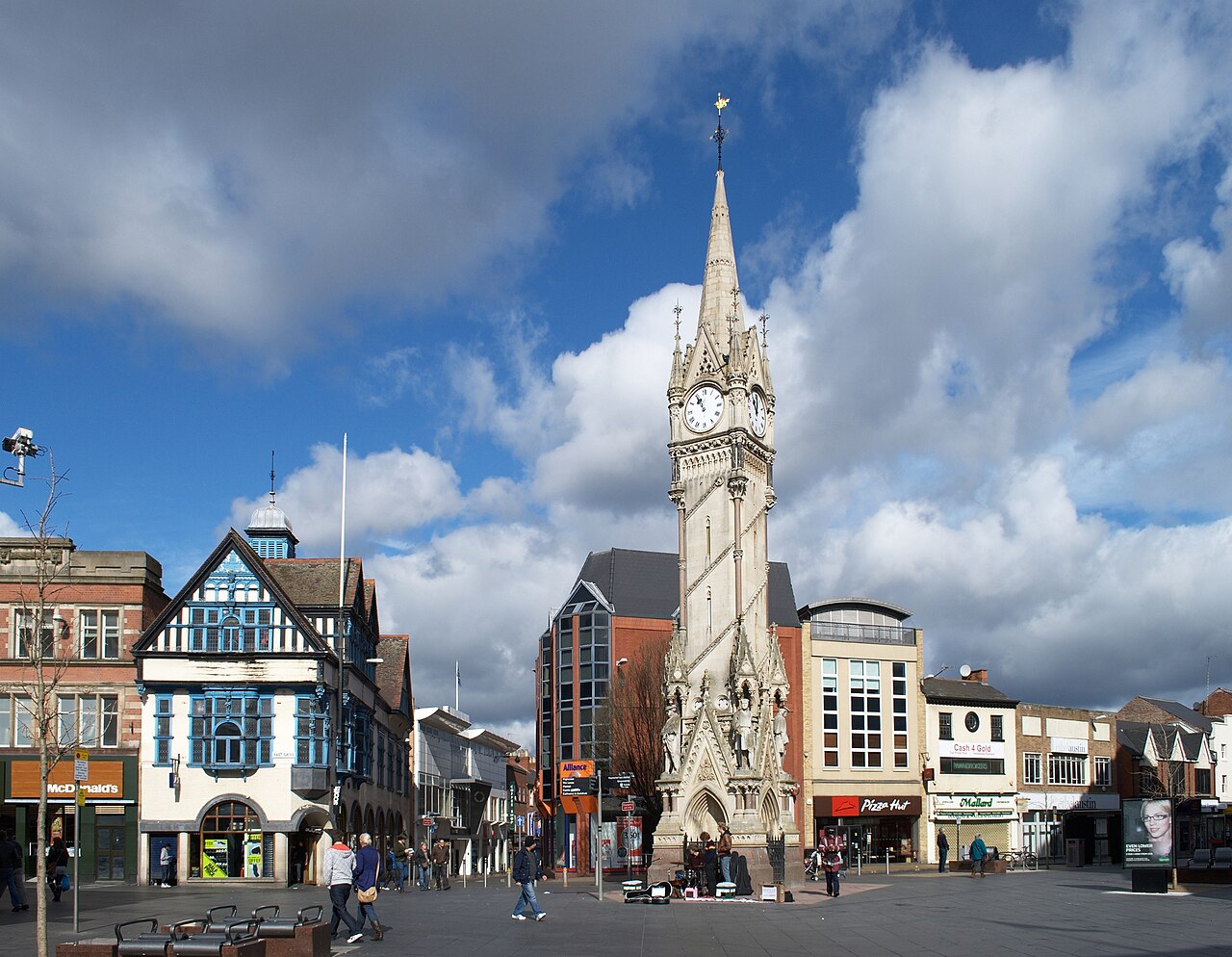 Leicester Clock Tower in the city centre